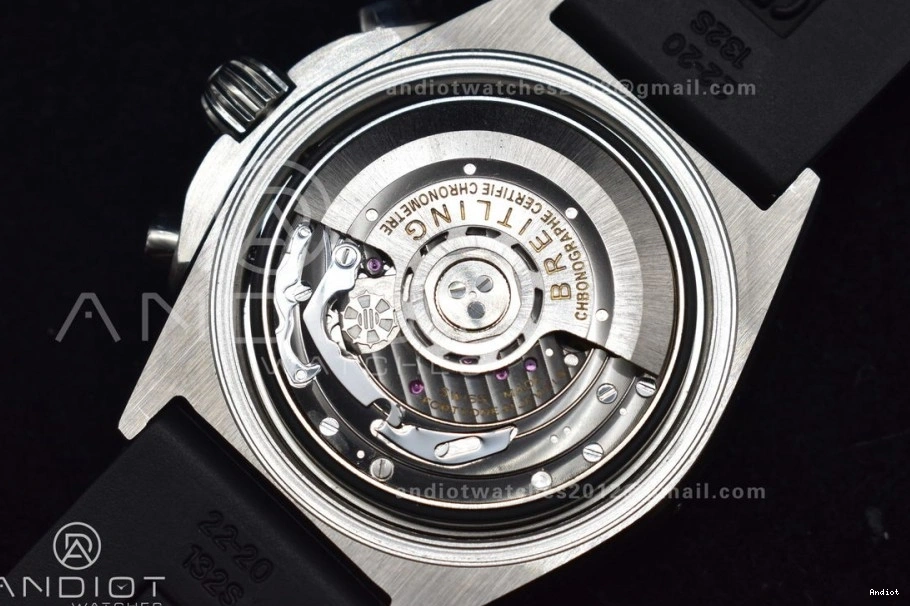 B01 LE SS A7750 Version Wht 43mm Navitimer 1:1 BLS Best L-Black Chrono 0414